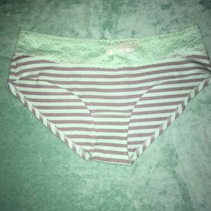 💝NWT💝 Victoria’s Secret mint and gray stripes